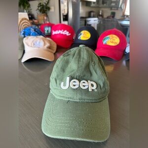 Jeep Olive Green Kids Logo Baseball Cap